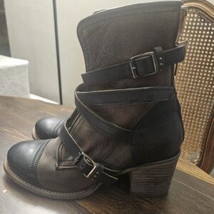 Freebird by Steven Black and Brown Ankle Boots